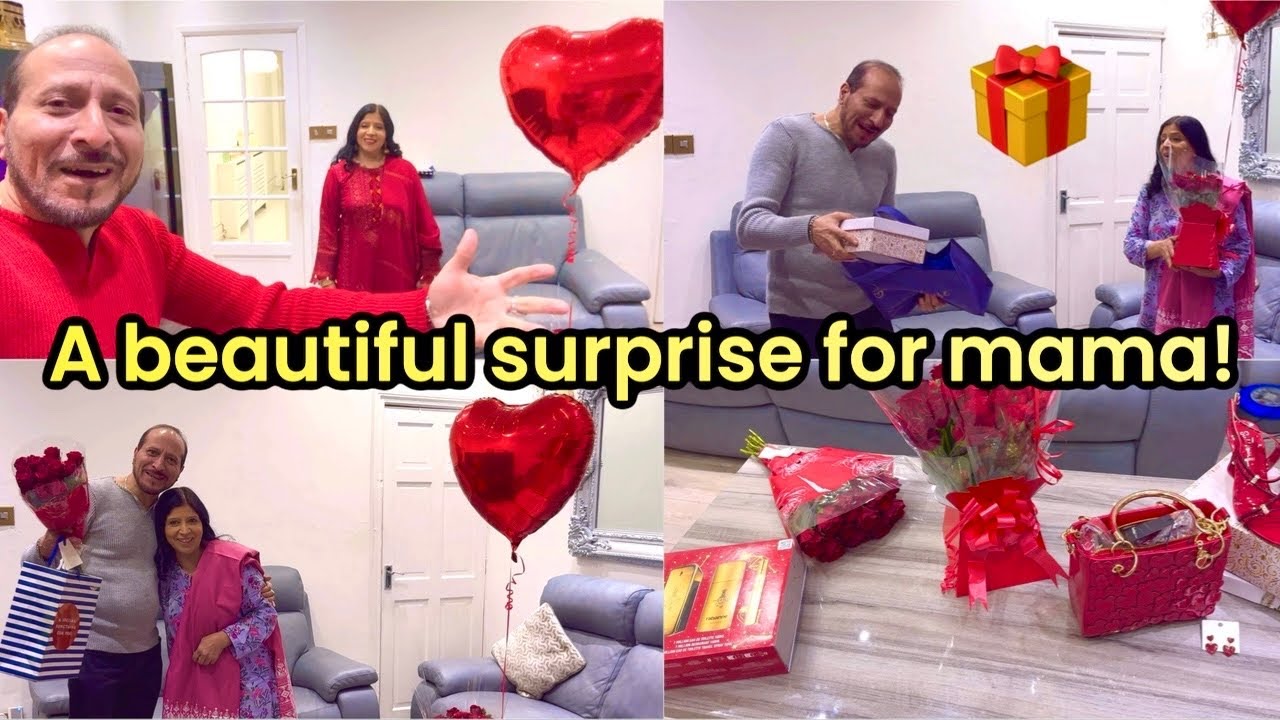 A BEAUTIFUL SURPRISE FOR MAMA AND PAPA 🤩❤️|| PAPA SINGS TO MAMA 🥰| GIFTS REVEALED 🎁