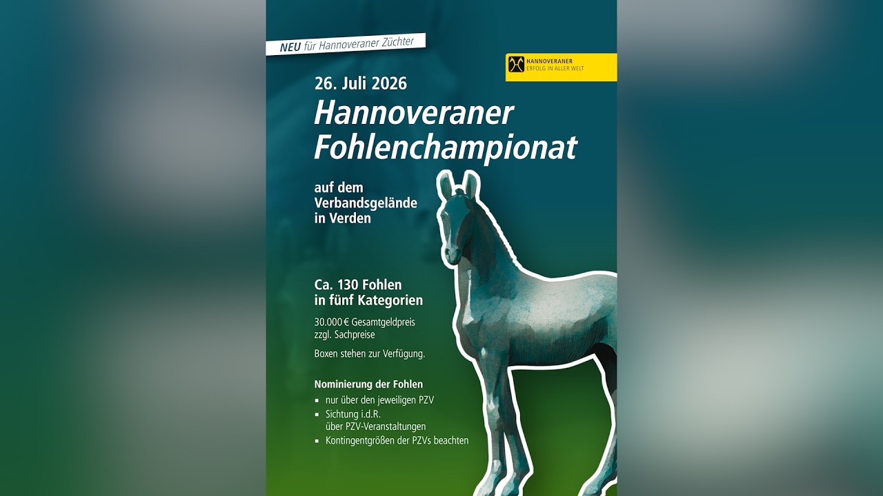 Hannoveraner TV - Hannoveraner Fohlenchampionat