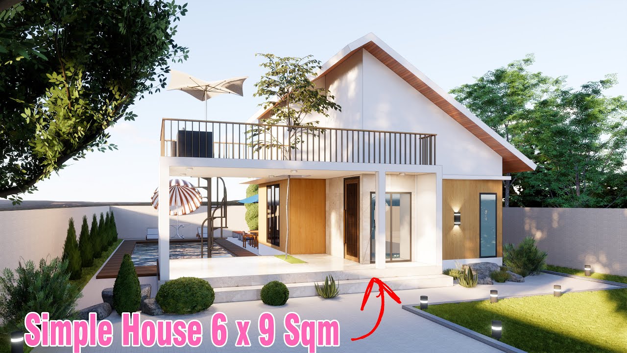 SMALL HOUSE DESIGN | 6.00m x 9.00m (54 sqm)
