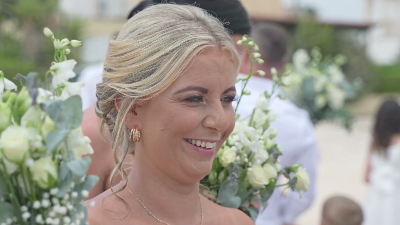 Nathan & Katie Wedding film Highlights Sirenes Beach Sotira