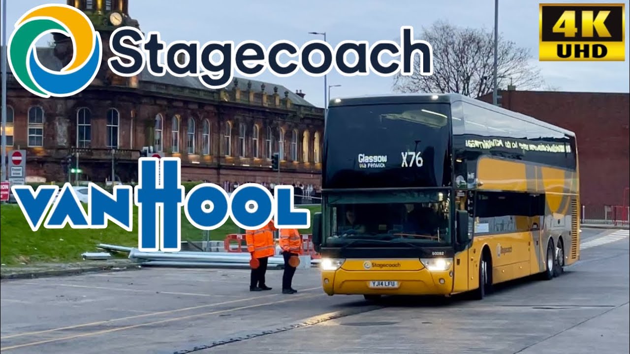 [Stagecoach West Scotland: X76 Kilmarnock to Glasgow via Fenwick] Van Hool TDX27 Astromega Coach