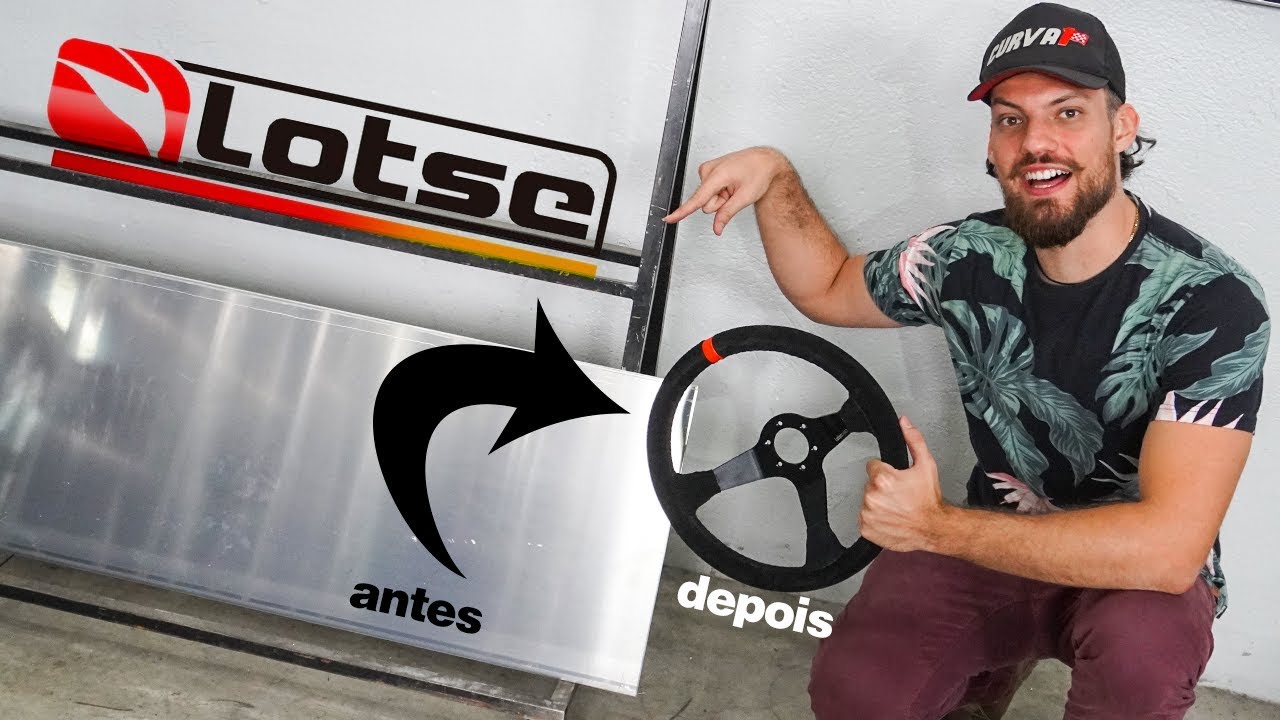 Invadi a fábrica de volantes de corrida LOTSE