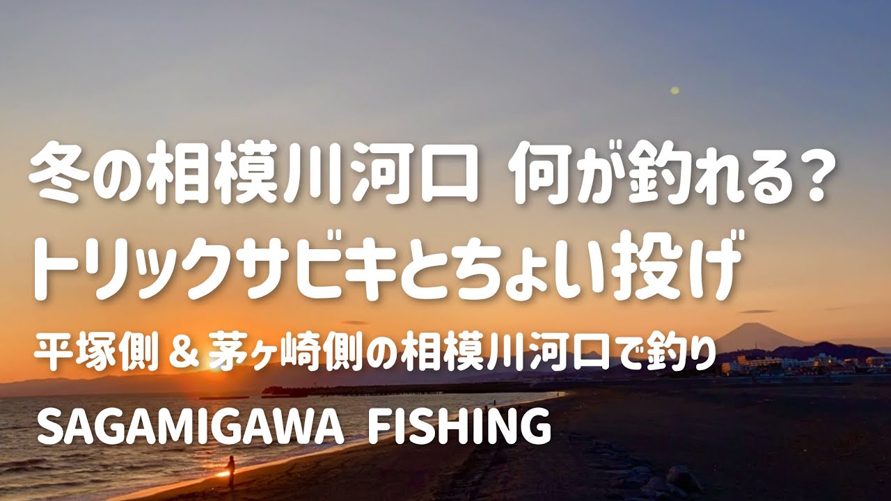 【釣り】冬の相模川河口  何が釣れる？ トリックサビキとちょい投げ〜平塚側と茅ヶ崎側の相模川河口で釣り〜