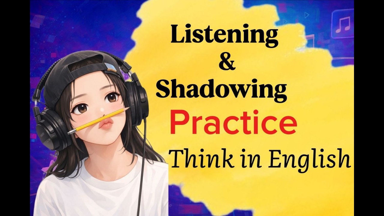 Think in English | Slow Listening + Shadowing Practice for Fluency | English Podcast A1-A2