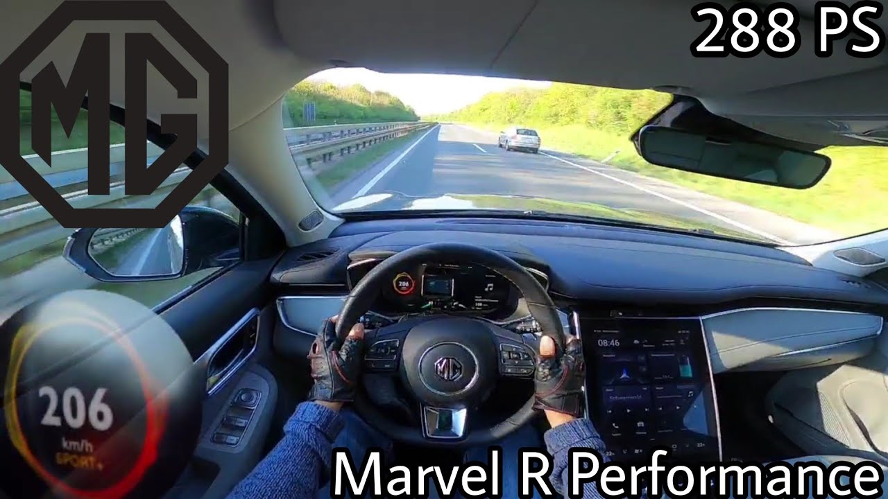 2022 MG Marvel R Performance (288 PS) POV Testdrive AUTOBAHN Beschleunigung & Topspeed