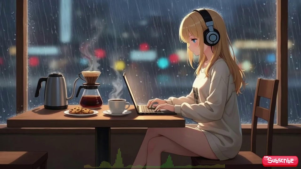 Rainy Night Coffee Shop ☕ Jazz Lofi for Study & Deep Focus (Live)