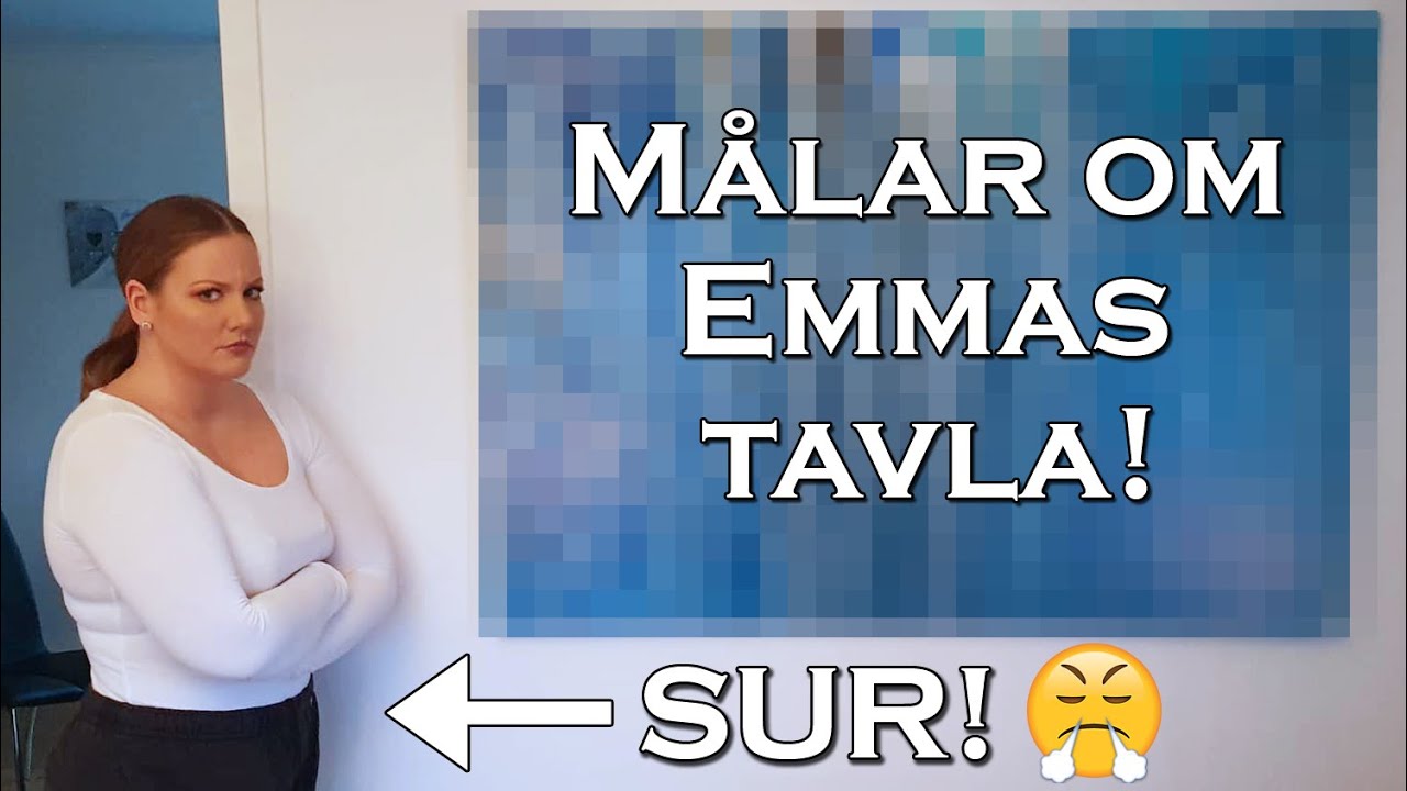 Anna målar om Emmas tavla... och MISSLYCKAS - vlogg