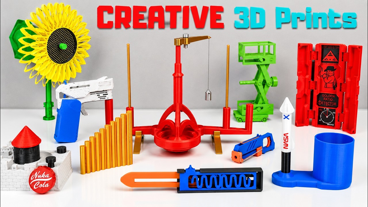 Super CREATIVE Things to 3D Print | Anycubic Kobra 3 Combo