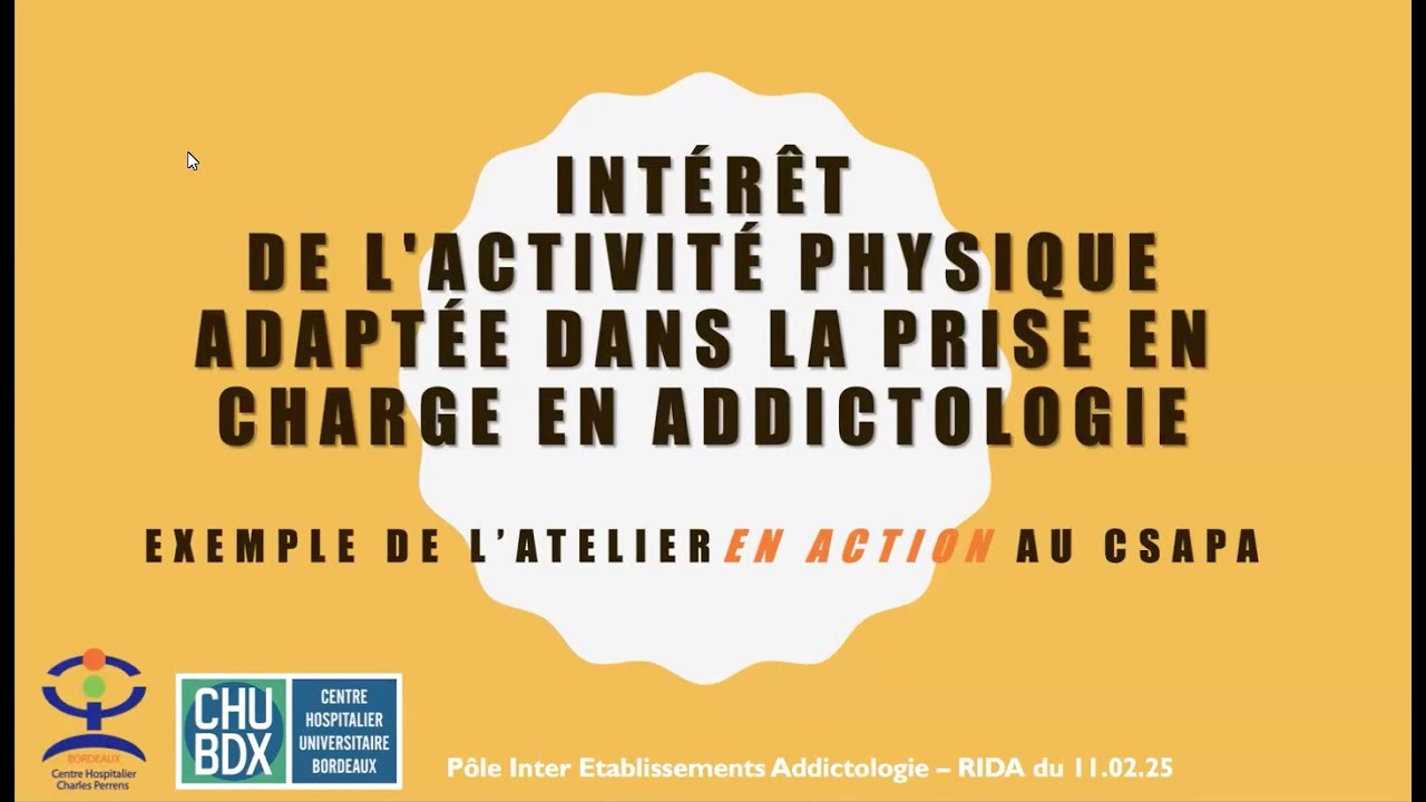 Intérêt de l'activité physique adaptée dans la prise en charge en addictologie