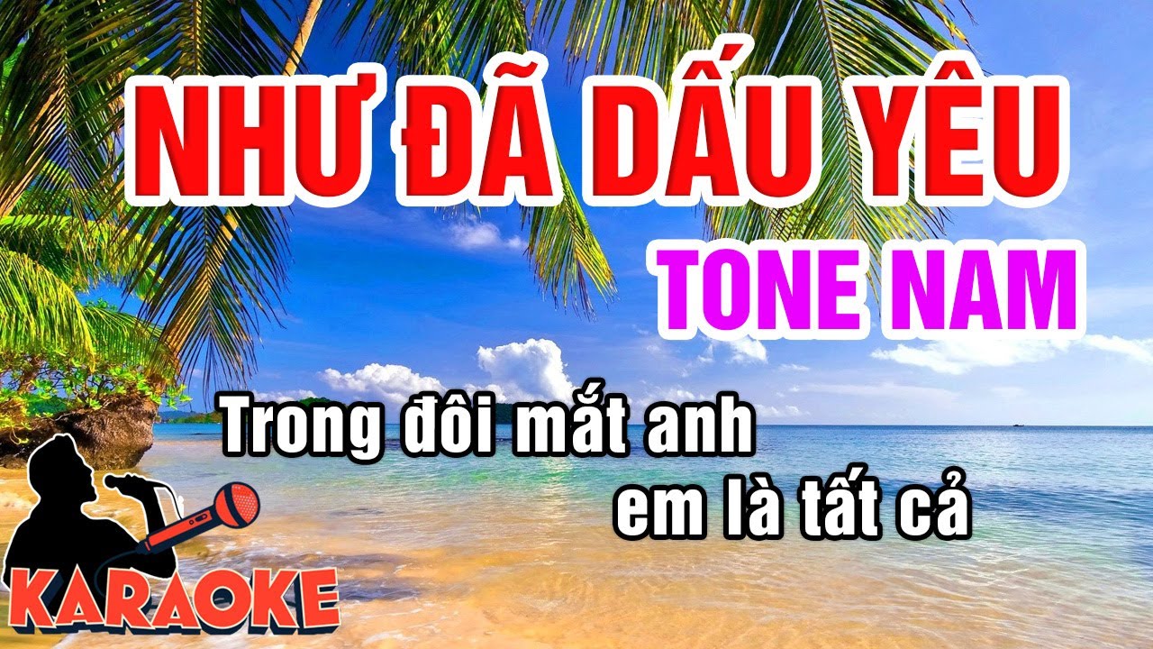 Karaoke Như Đã Dấu Yêu Tone Nam Nhạc Bolero | Phú Quí