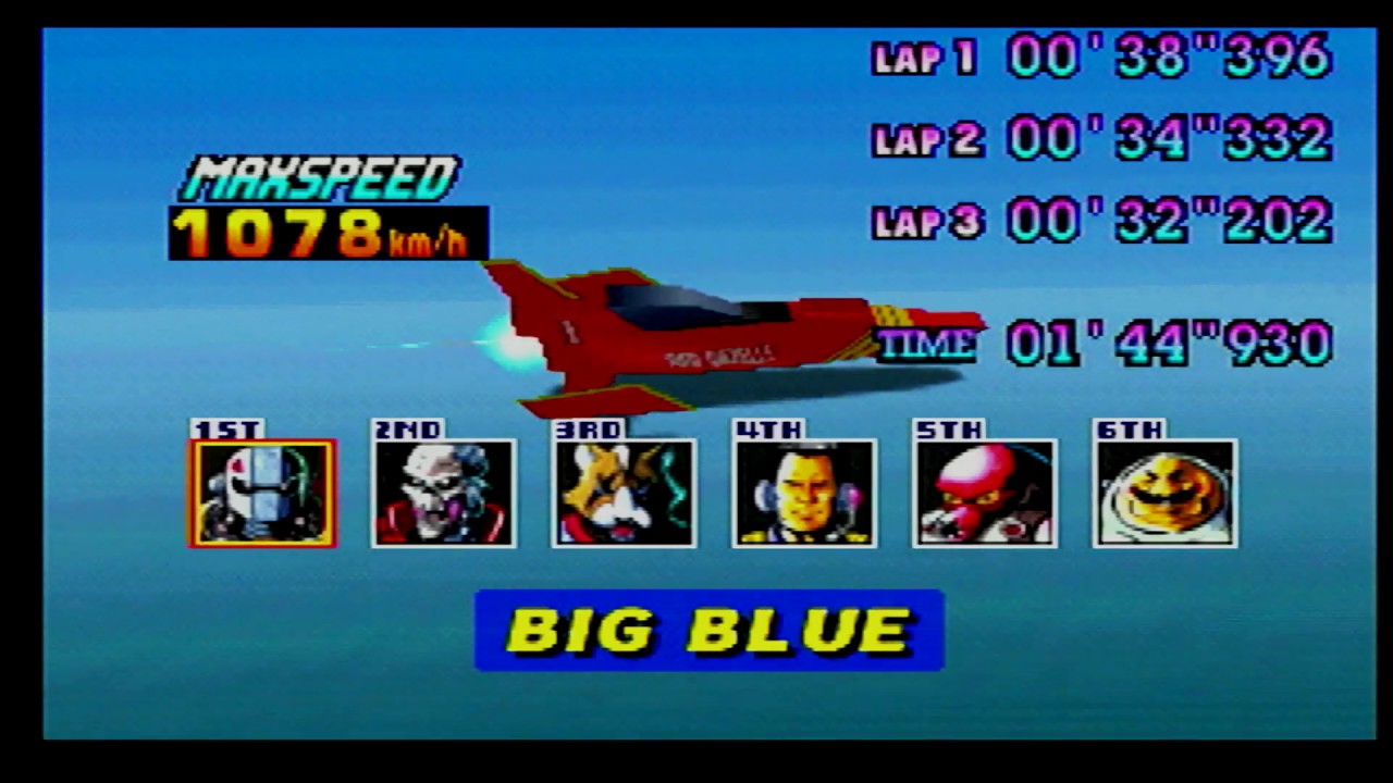 HDMI 1080p - N64 Original Hardware & Software - F Zero X - Nintendo 64 - Longplay Speedrun - Part 2