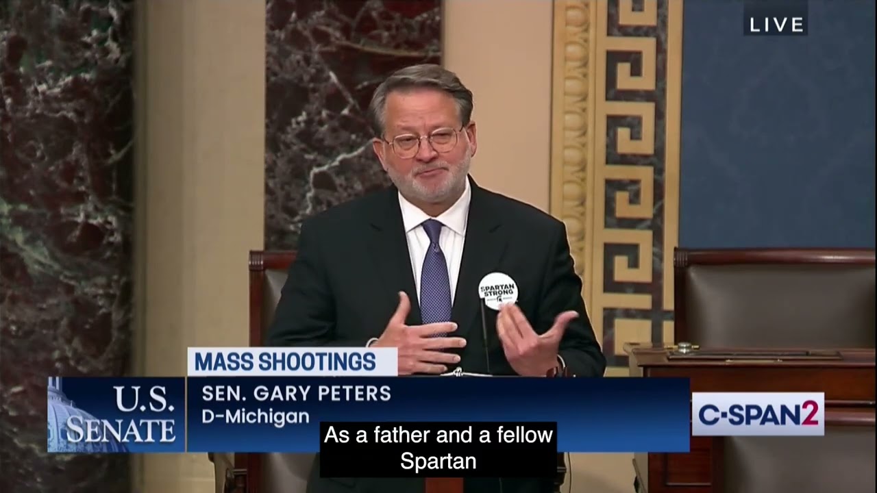 Peters Speaks on Senate Floor About Michigan State University Shooting, Calls for Congress to Act