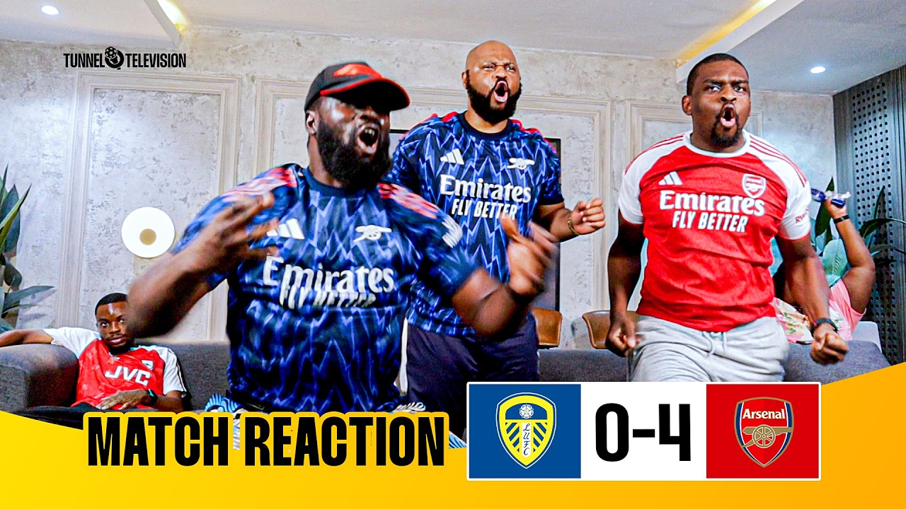 Leeds United 0-4 Arsenal | Full Fan Reactions | Zubimendi Gyökeres Jesus #arsenal 