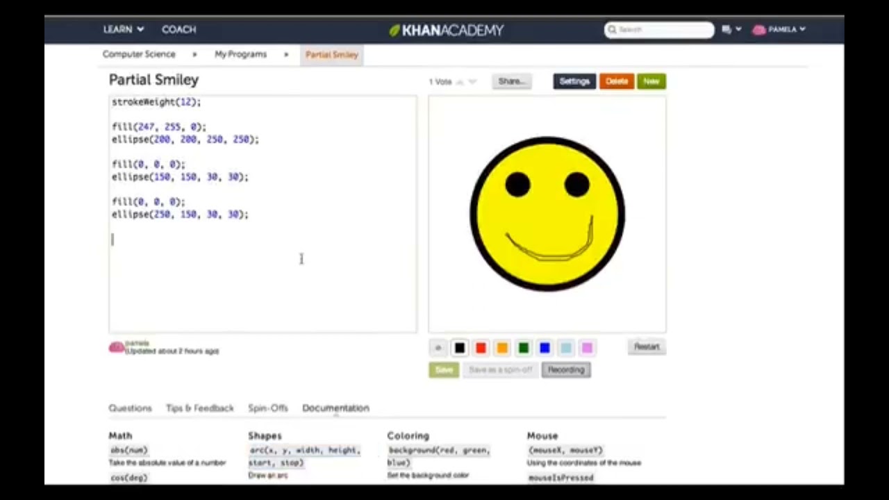 S&iacute;la dokumentace | Programov&aacute;n&iacute; | Khan Academy