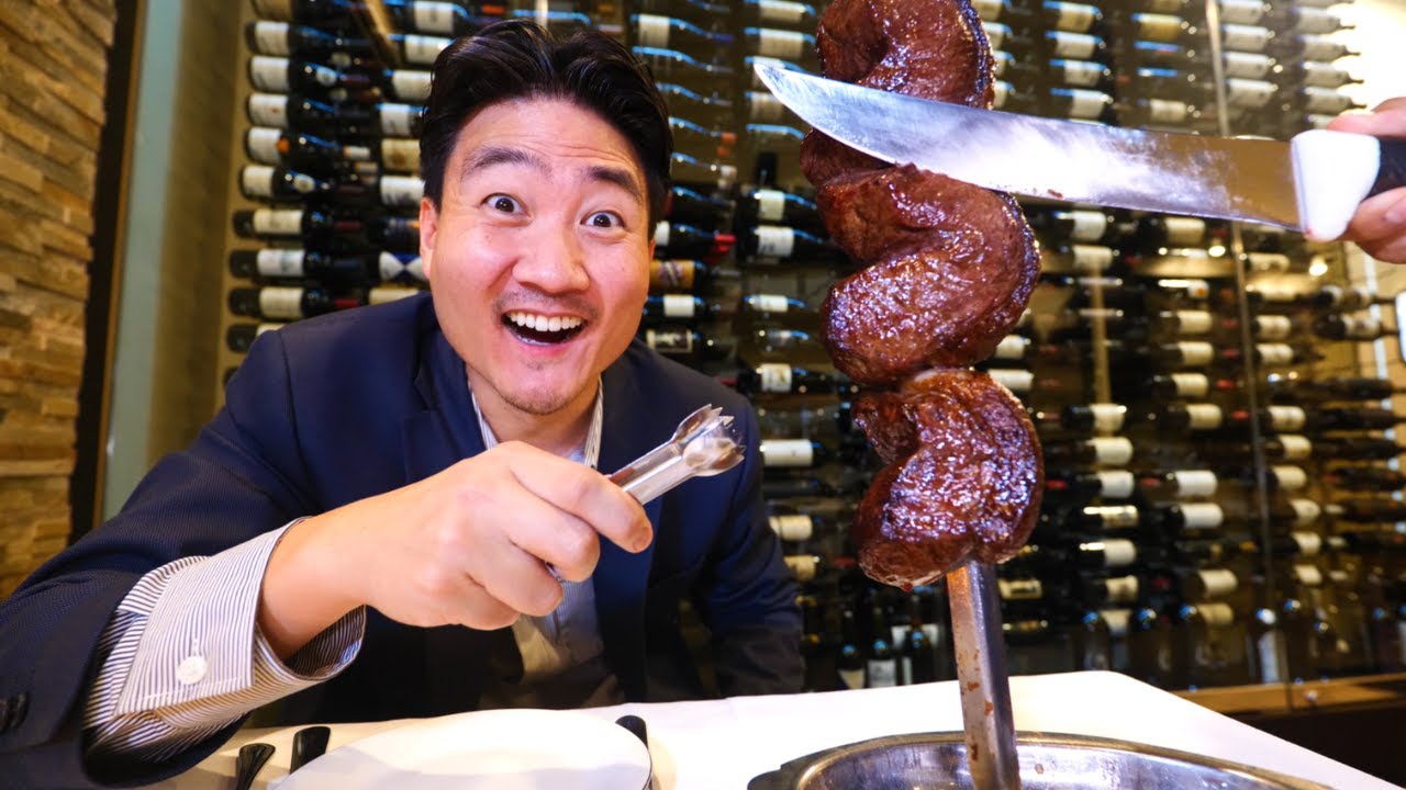 BEST BRAZILIAN STEAKHOUSE All You Can Eat Buffet in Los Angeles!