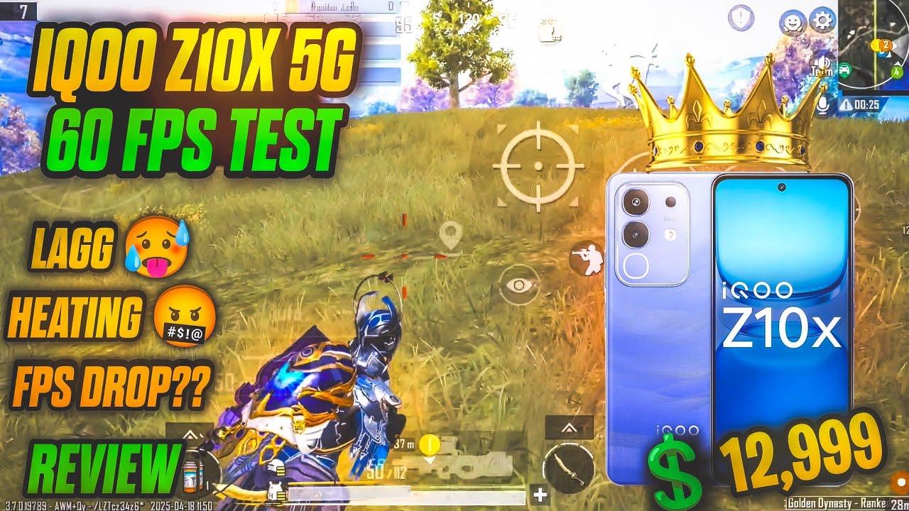IQOO Z10x 5g Bgmi Test 2025 🔥BGMI Graphics Settings,Gyro, Heating,Fps Drops ( Review )