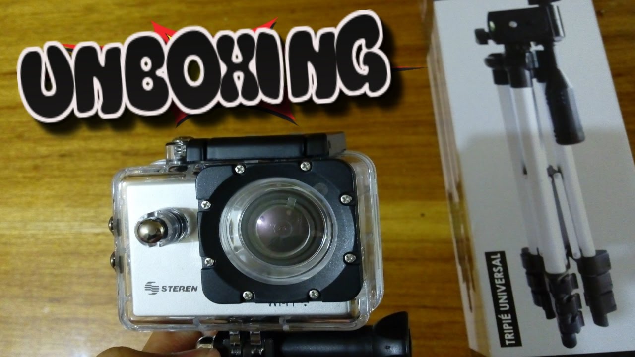 ¡¡ Unboxing Camara deportiva Steren Cam 500 y Tripie  !!  :DD