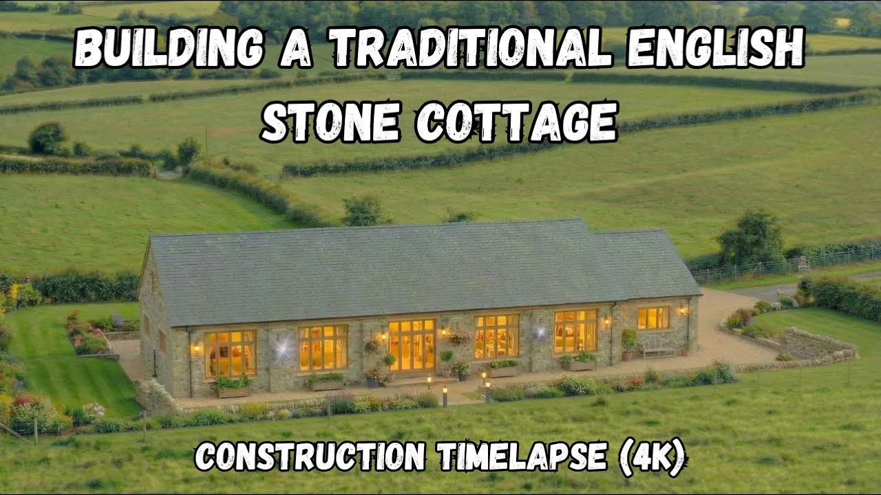 Building a Traditional English Stone Cottage | Cinematic Countryside Construction Timelapse (4K)