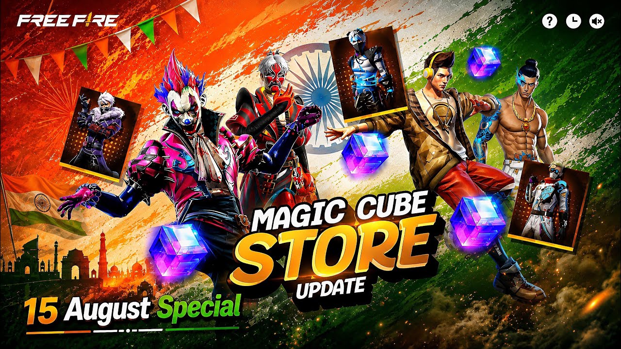 15 August Special Magic Cube Store Update 🥳🤯| Free Fire New Event | Ff New Event | New Event Ff