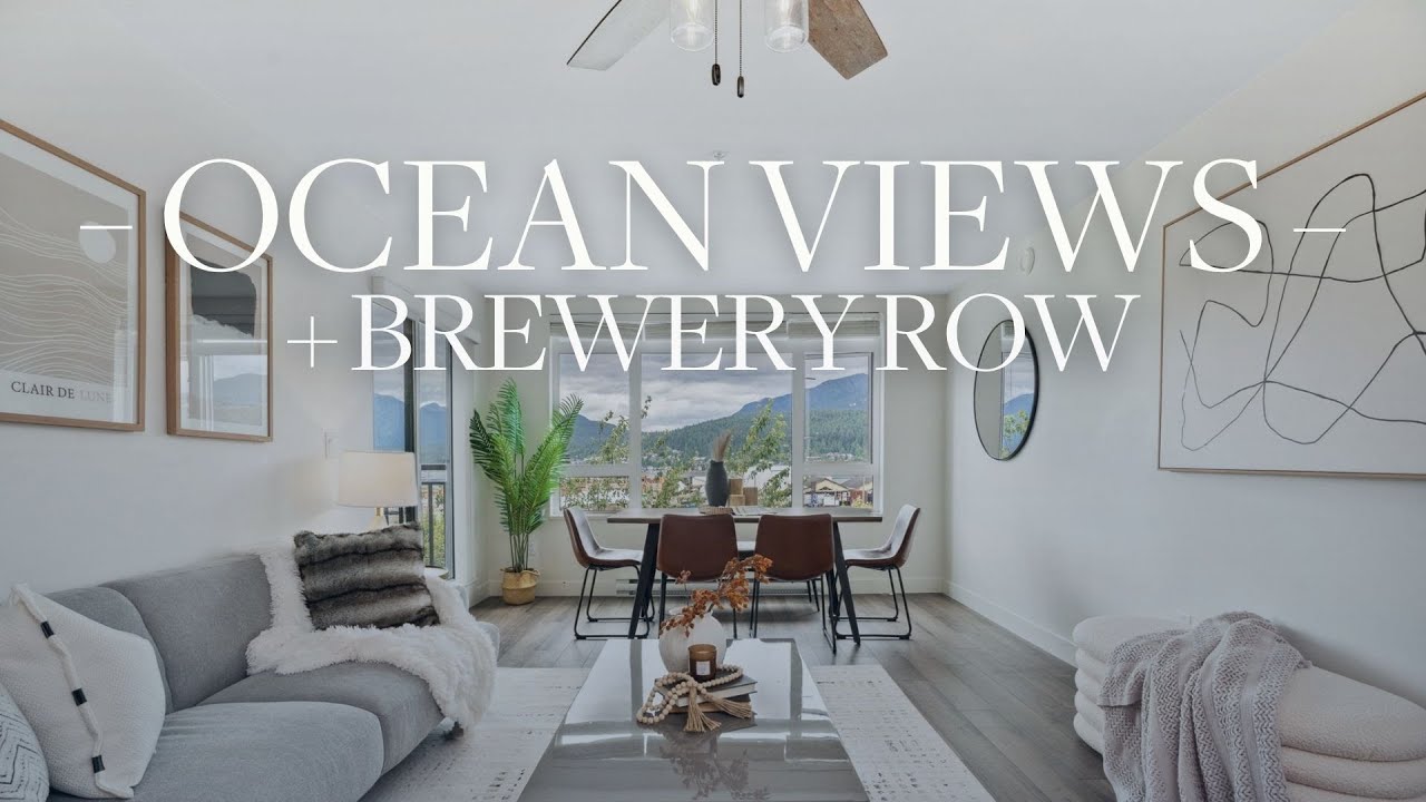 Ocean Views + Brewery Row Living | 2 Bed Condo in Port Moody