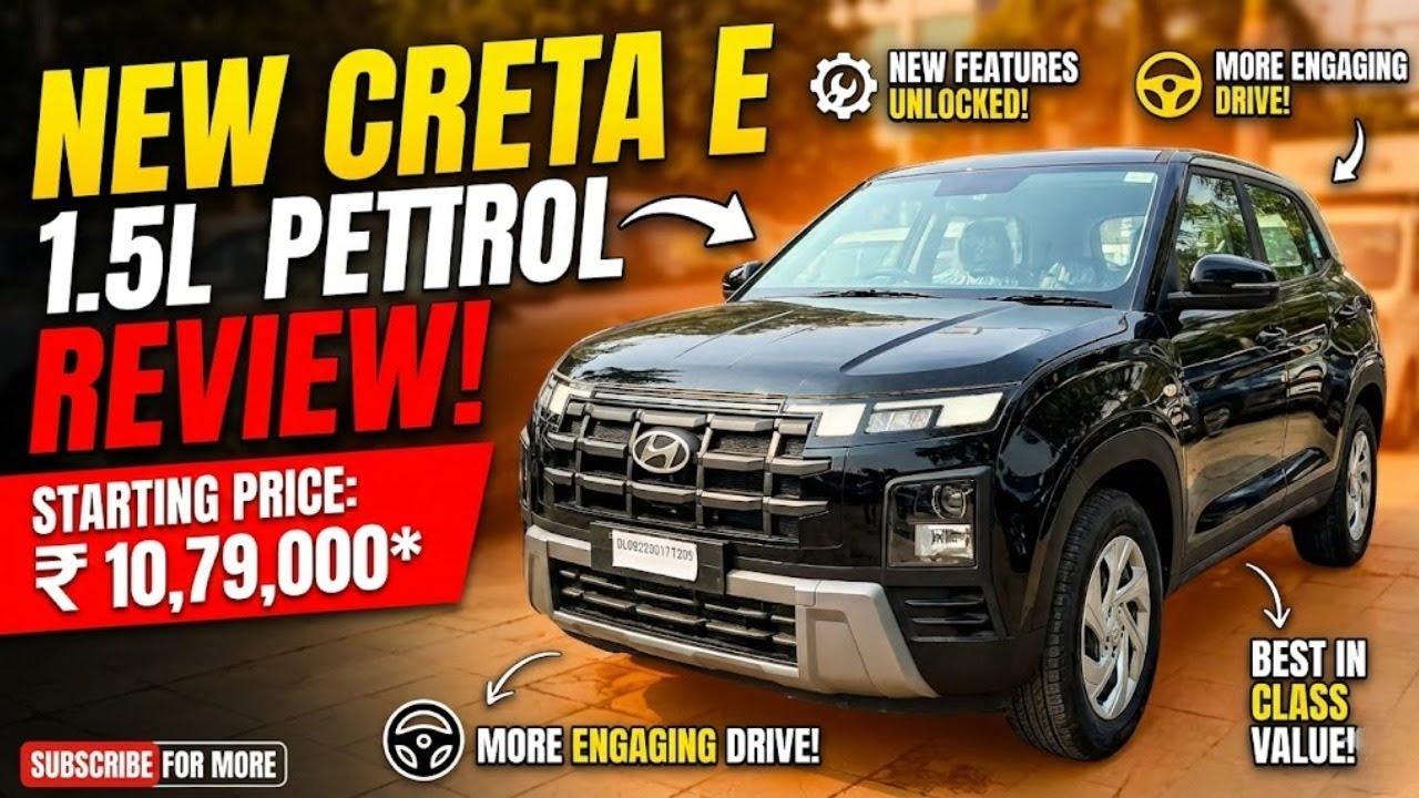 Only ₹10.79L? 😱 New Hyundai Creta E Petrol Review & Walkaround