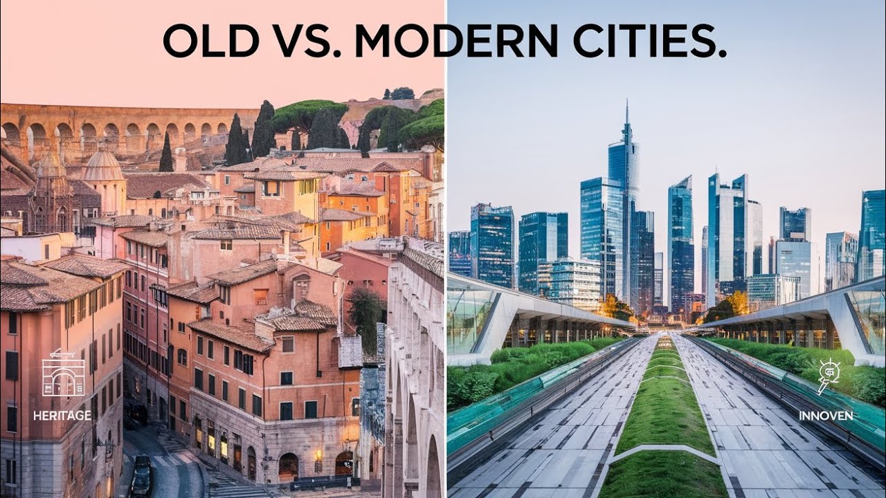 Old Cities vs. Modern Cities: A Visual Comparison of Urban Design