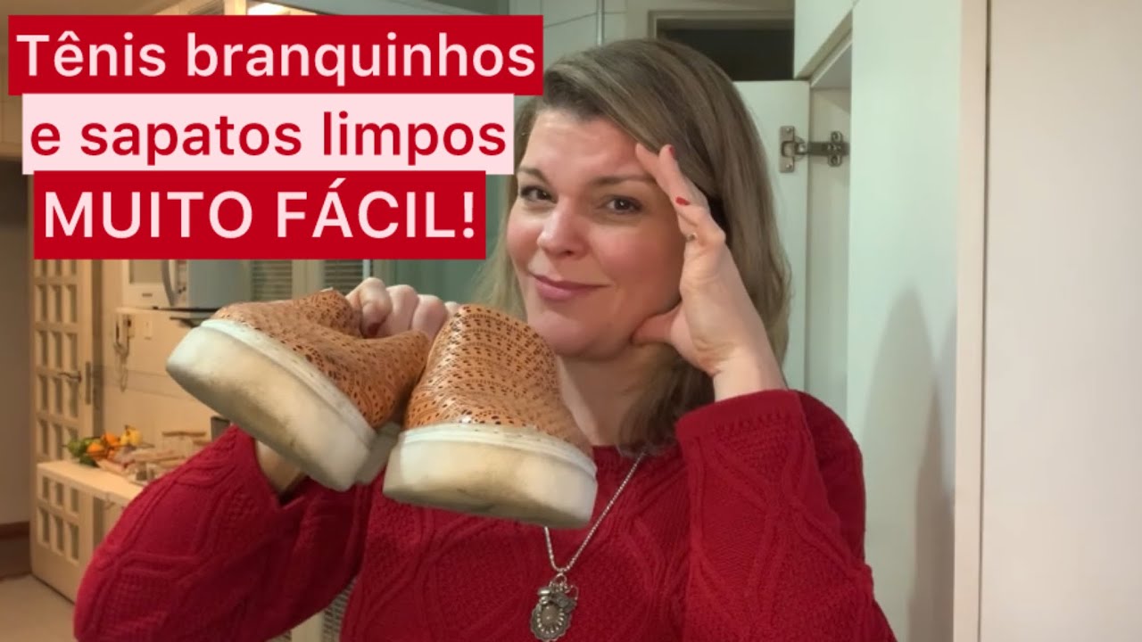 Como limpar tênis e sapatos brancos muito fácil!