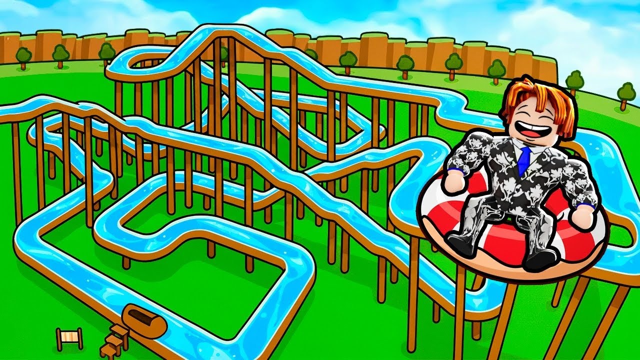 CRIEI O MAIOR E MAIS ALTO TOBOÁGUA DO MUNDO NO ROBLOX 😱