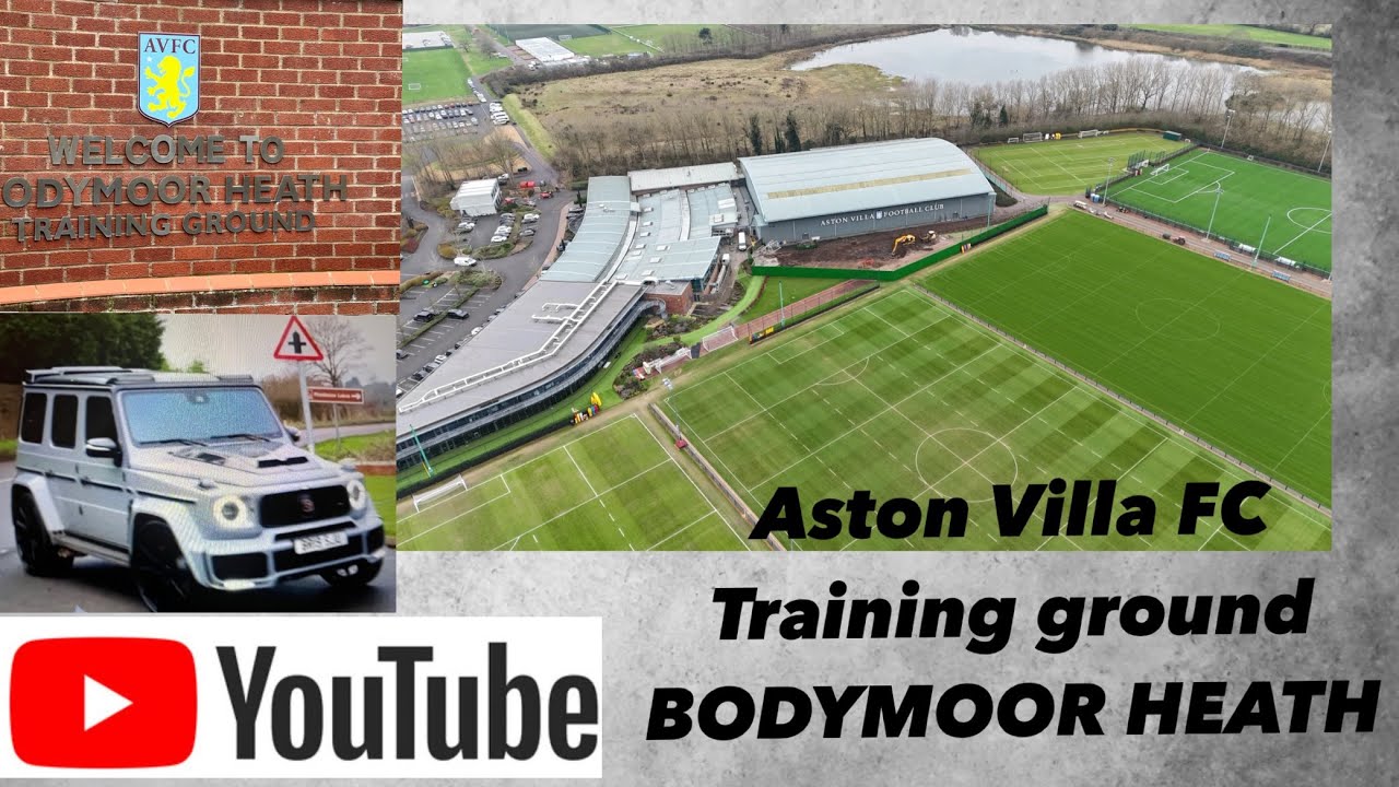 Aston Villa FC Footballers arriving in Luxury Cars at Training Ground