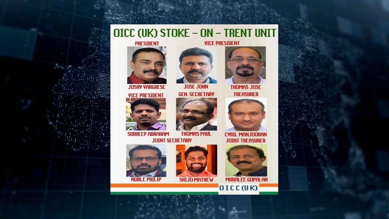 New Leadership at Overseas Indian Cultural Congress  OICC (UK) Stoke-on-Trent Unit