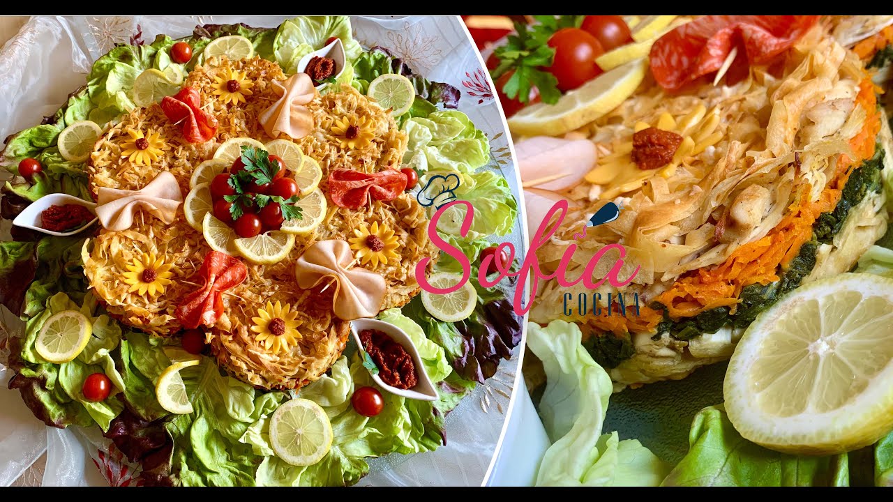 سلسلة ا الضيافة 1: بسطيلة الدجاج بحشوة حصرية و شكل جديد بجميع التفاصيل - Moroccan Chicken Pastilla