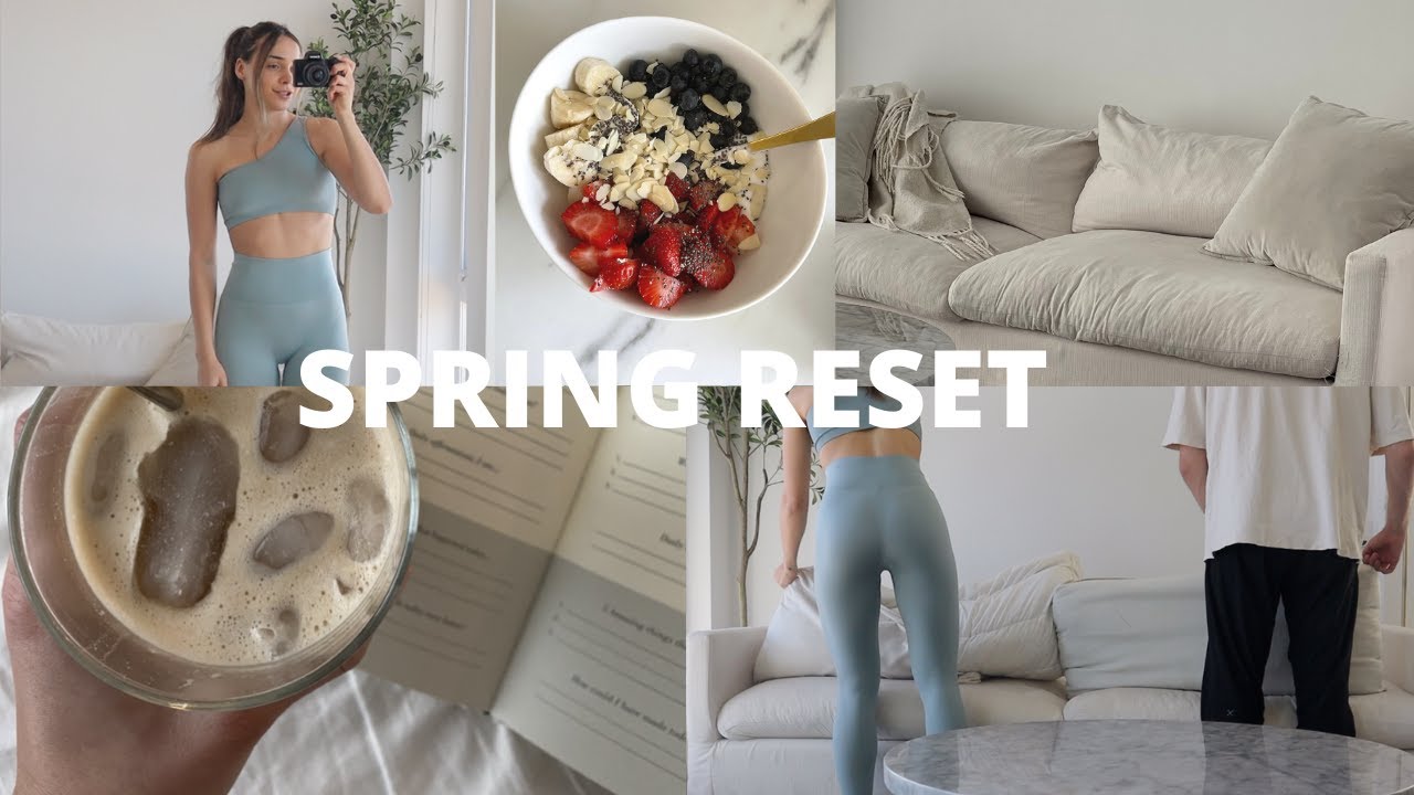 MY SPRING RESET ROUTINE 2022: HUGE grocery haul, 5 meal prep ideas, goal setting & deep cleaning