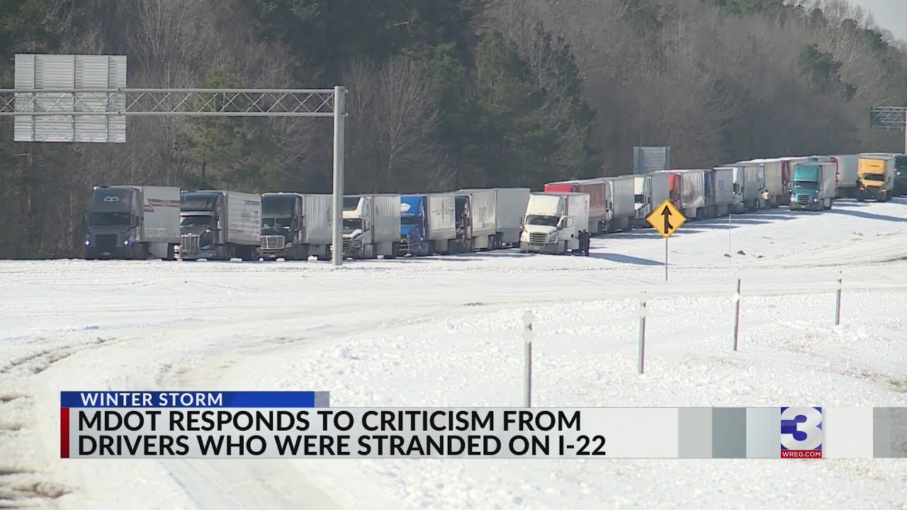 MDOT responds to criticism from stranded drivers on I-22