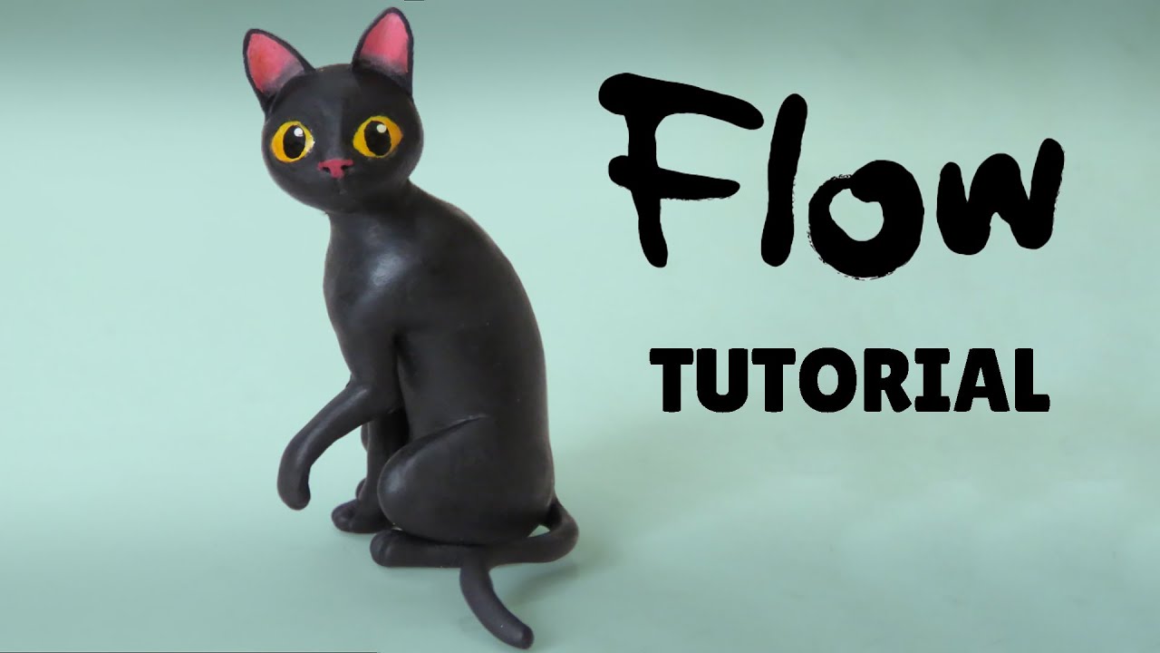 DIY: Como Fazer GATO FLOW (Porcelana Fria/ Biscuit Tutorial)