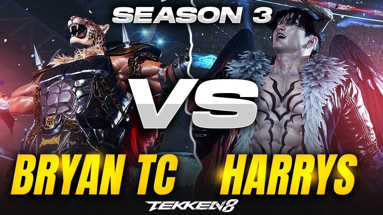 T8 Season 3 ▰ HARRYS (Devil Jin) VS BryanTC (Armor King) !!【Tekken 8 High Level Gameplay】