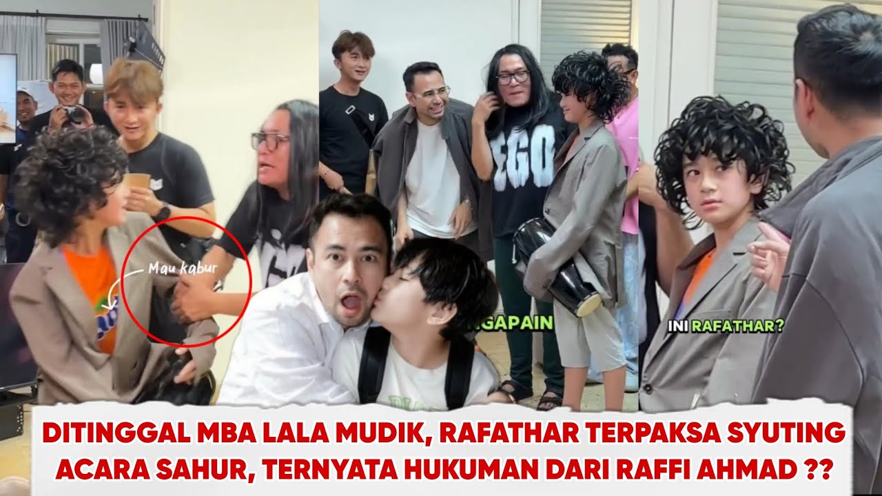 SAMPAI HAMPIR JATUH GARA2 MAU KABUR SYUTING, RAFATHAR SUKSES RATING ACARA SAHUR RAFFI NAGITA
