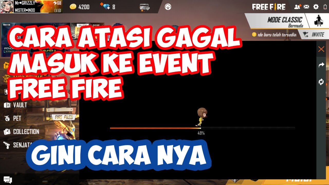 CARA ATASI ERROR ATAU BLANG SAAT MASUK EVENT FREE FIRE | TERBARU