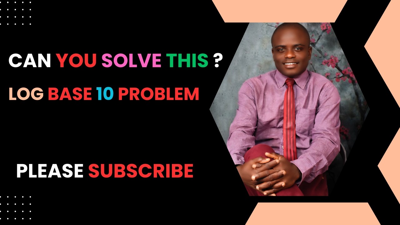Mathematics: Calculation on logarithm looking for the unknown without Mathematical Tables(SS3)