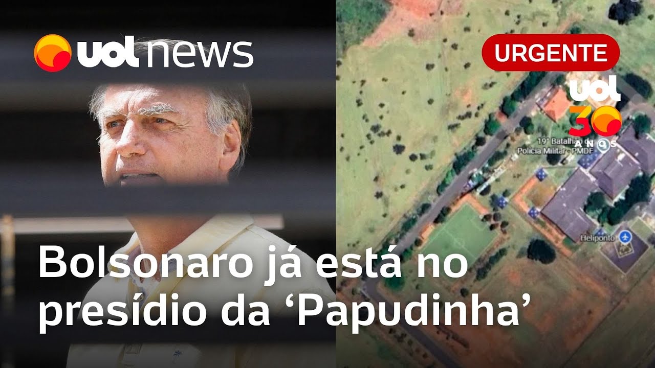 Bolsonaro j&aacute; est&aacute; no pres&iacute;dio da Papudinha ap&oacute;s ordem de Alexandre de Moraes