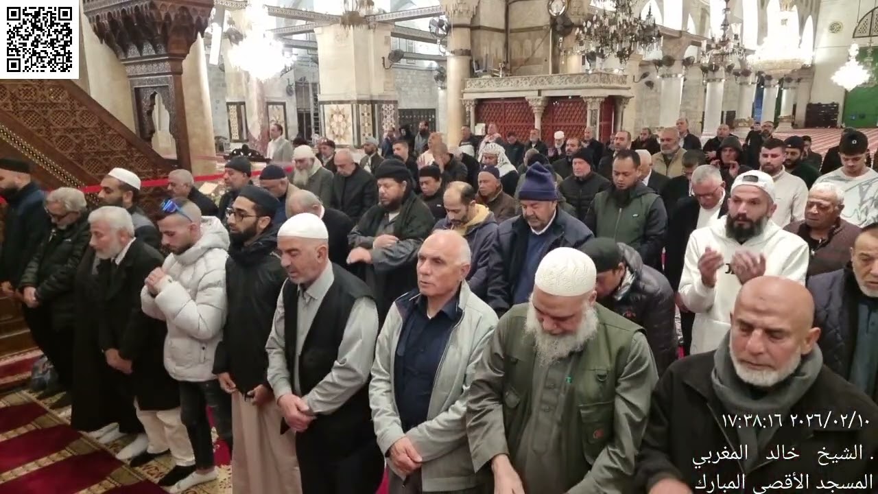 04 - أذان وصلاة المغرب من المسجد الأقصى المبارك - الثلاثاء 22 شعبان (8) 1447 - 10 شباط (2) 2026م