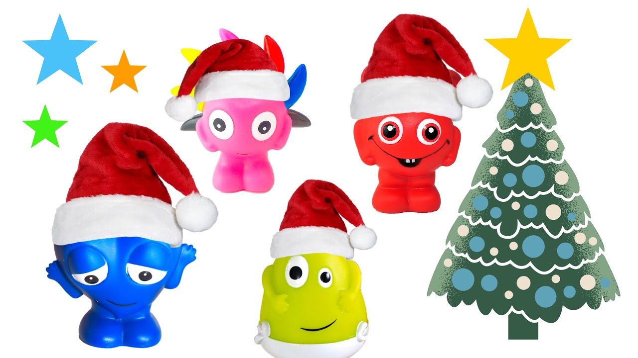 Babblarna firar jul och öppnar roliga julklappar - Lek med oss
