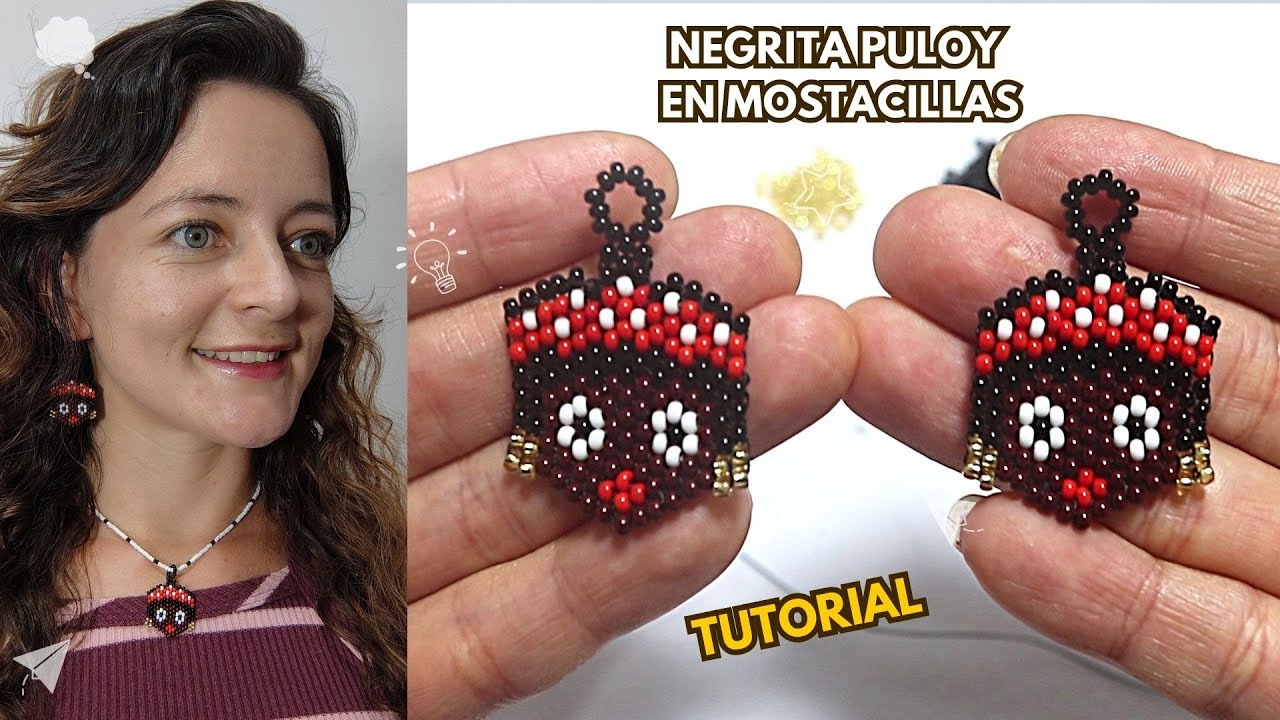 Como tejer a la NEGRITA PULOY en mostacilla (carnaval de barranquilla) Aniara Sanarte