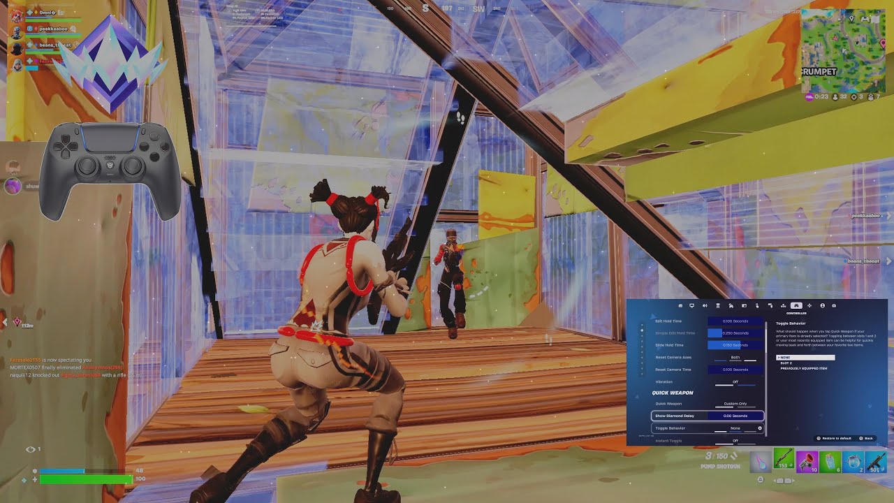 *NEW* Best Controller Settings + Sensitivity In Chapter 7 Season 1 🎮(Fornite Reload Gameplay)