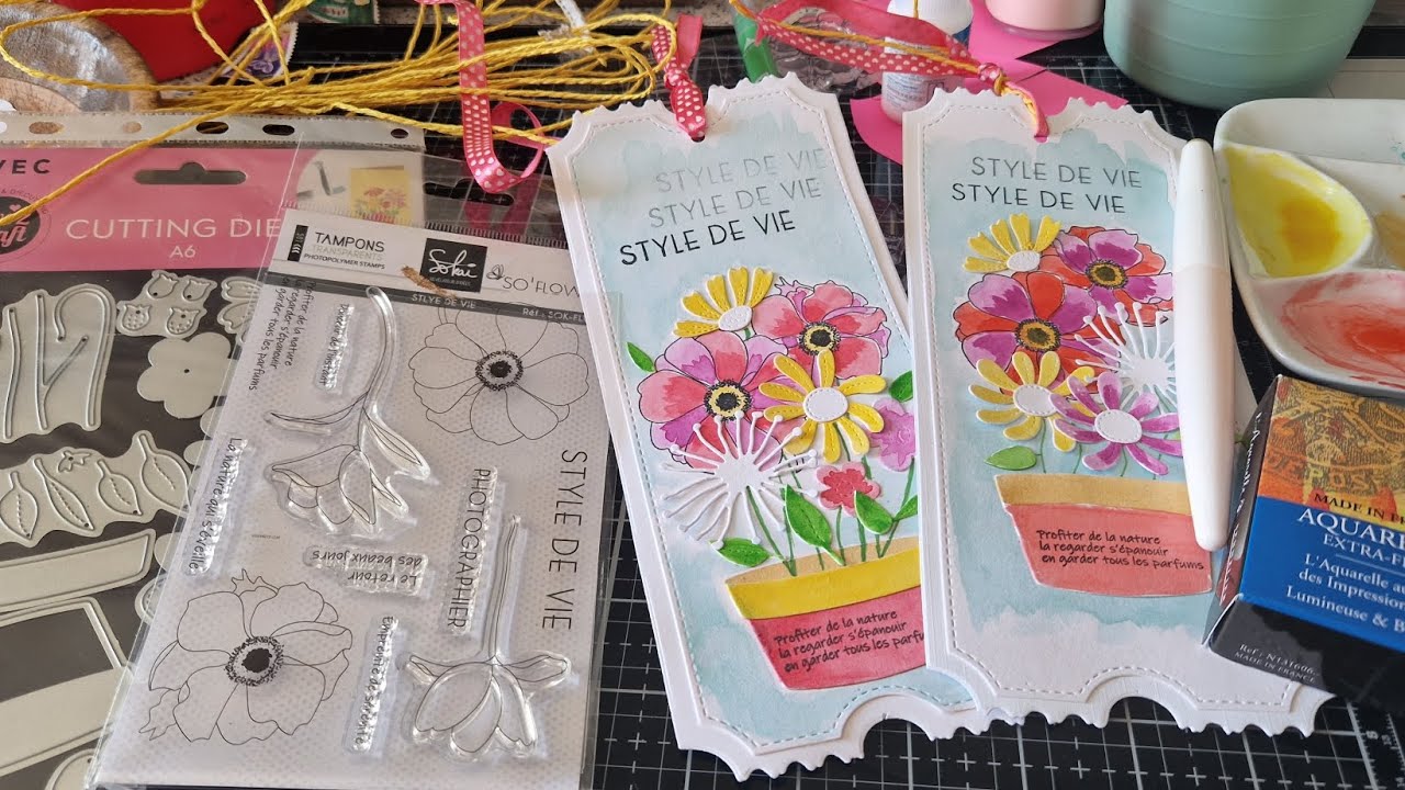 TUTO MARQUE PAGE #action #sennelier #marquepage