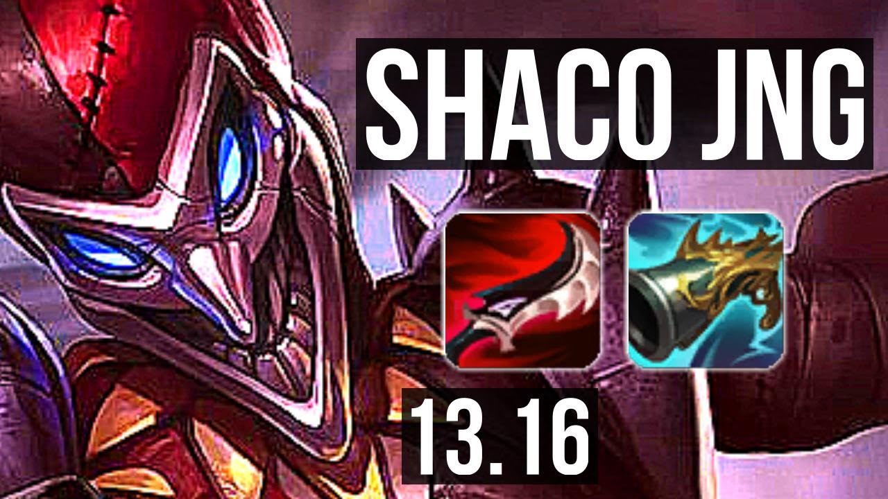 SHACO vs EVELYNN (JNG) | 12/0/2, 1.7M mastery, Legendary | EUW Diamond | 13.16