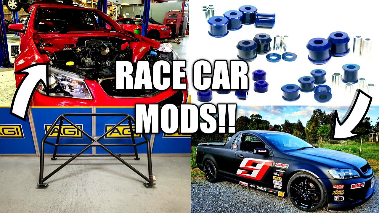 VF Redline Race Car & VE SS Ute Latest Mods: Bushes & Interior Upgrades
