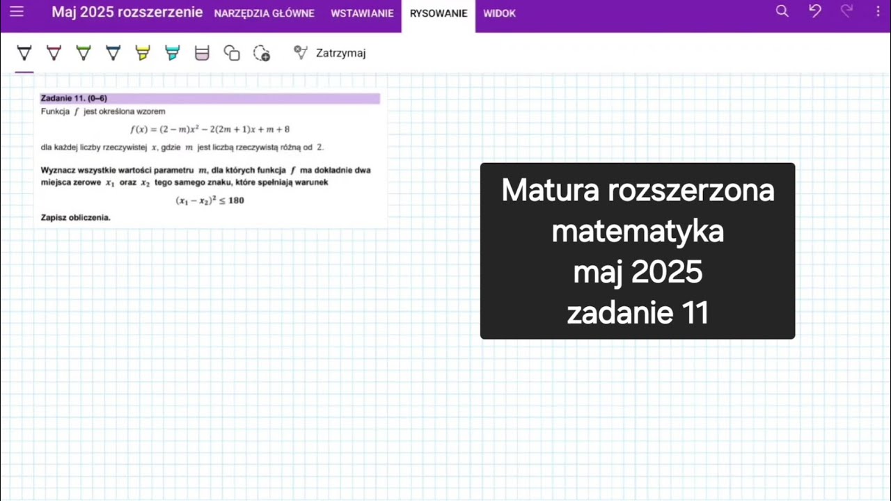 Matura rozszerzona matematyka maj 2025 - zadanie 11