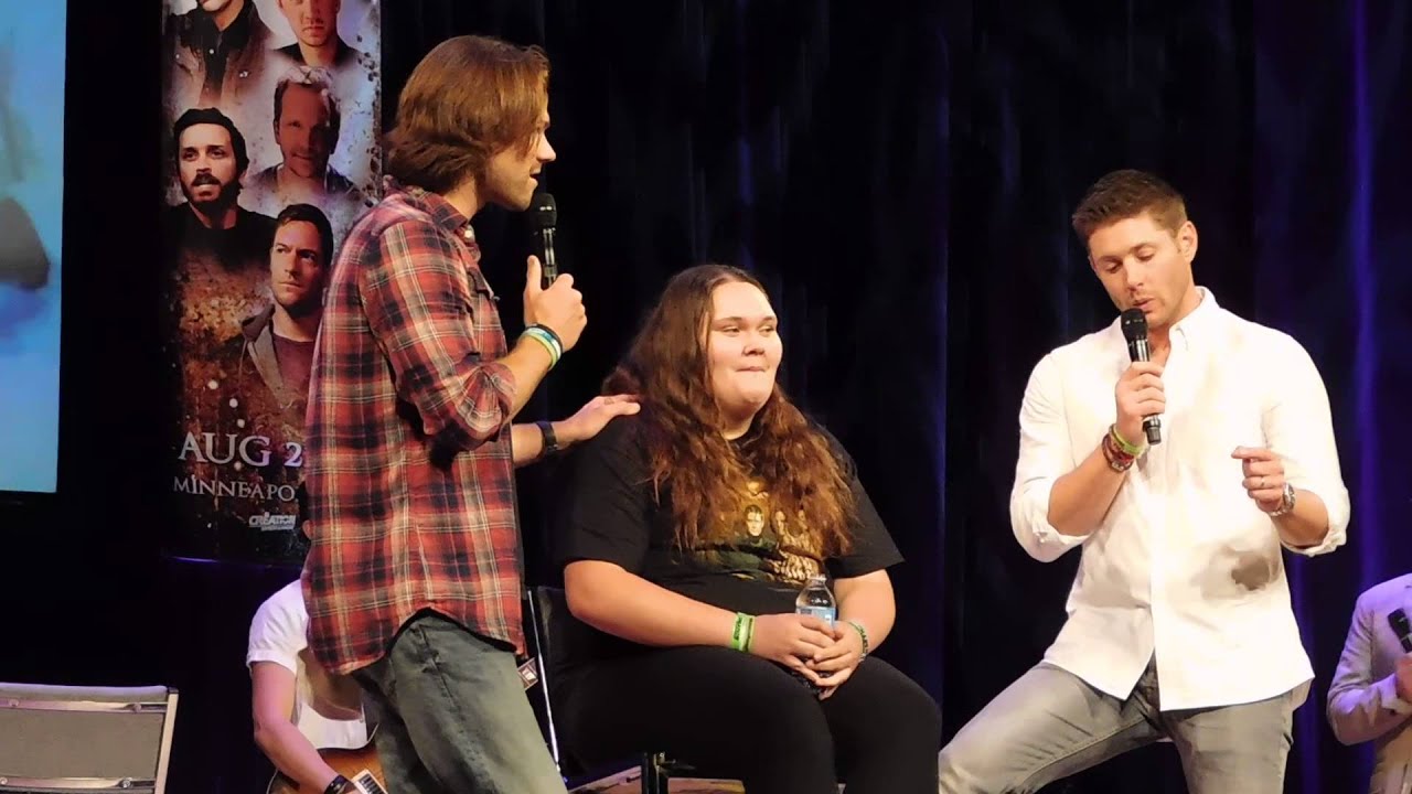 Jared Padalecki and Jensen Ackles (with Richard Speight, Jr.) at #minncon 2015 - Last Question