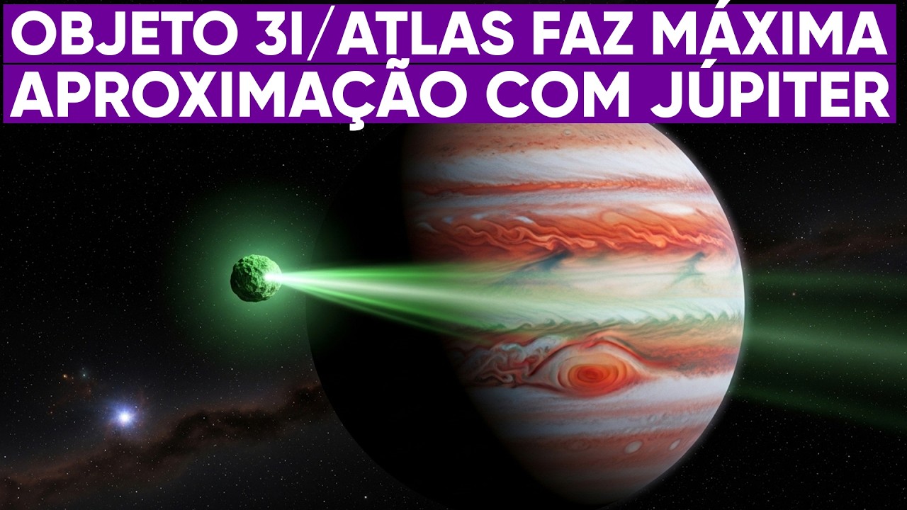 Objeto 3IATLAS chega perto de Júpiter