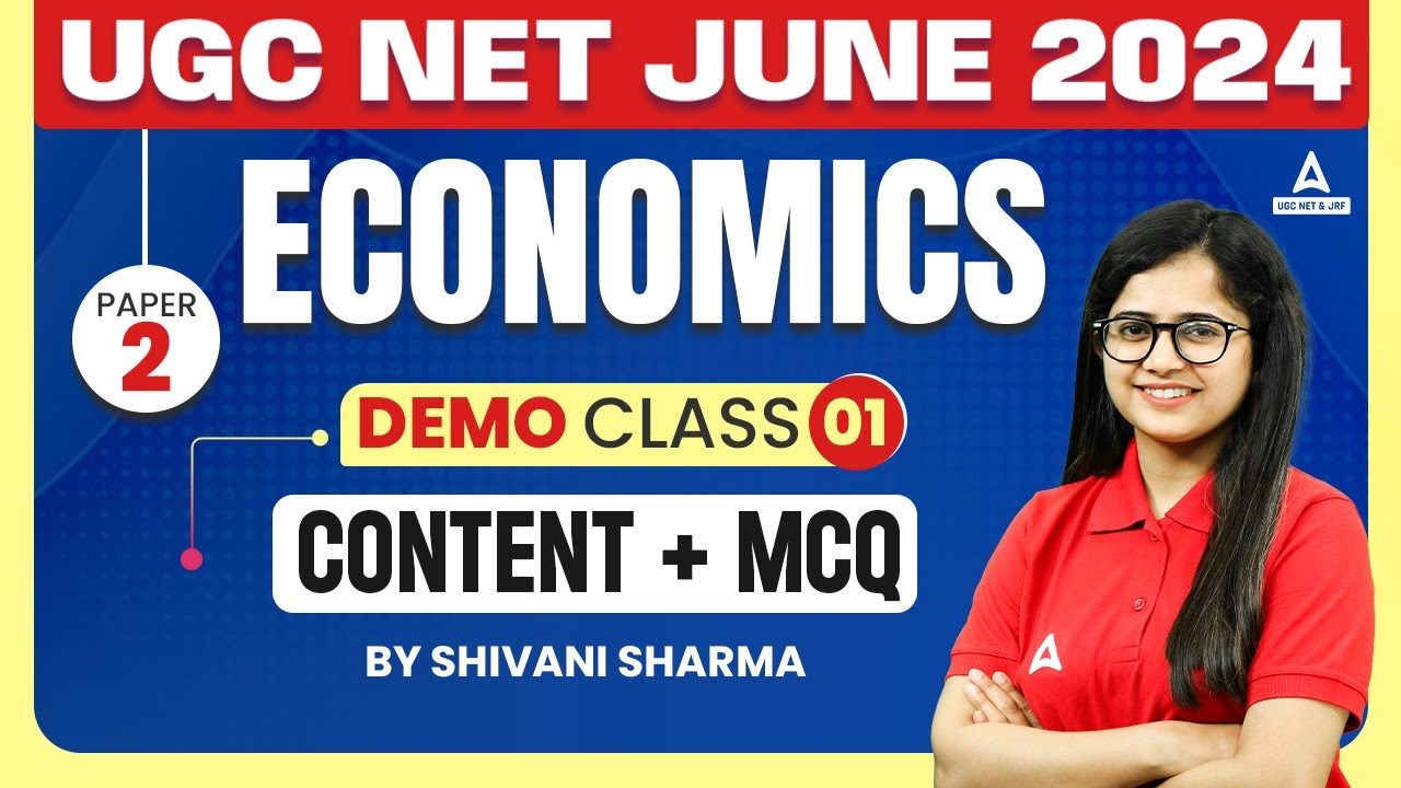 UGC NET Economics Classes #1 | UGC NET Economics Preparation by Shivani Ma'am